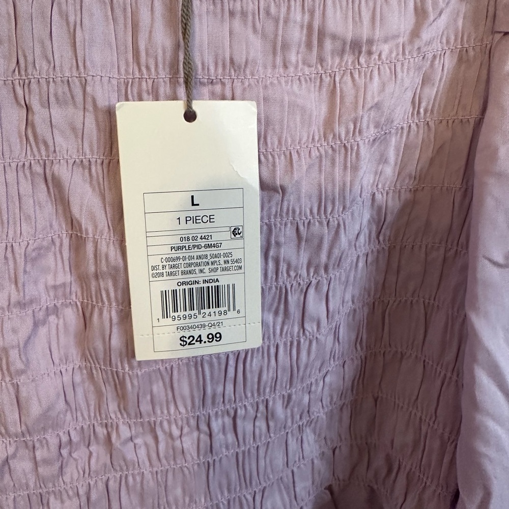 Universal Threads lavender Long Sleeve Blouse - Picture 2 of 4
